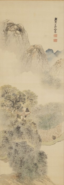 与謝蕪村筆《竹渓訪隠図》〔重要文化財〕